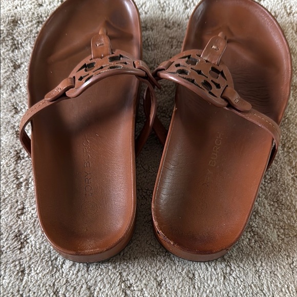 Tory Burch Brown Cutout Sandals - Picture 3 of 4